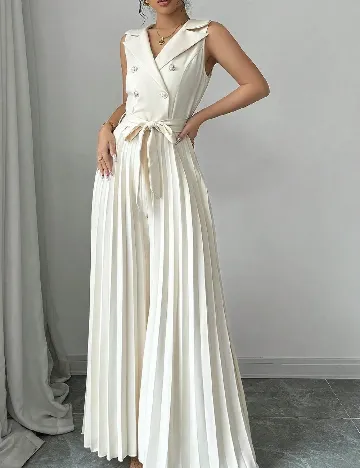 Salopeta SHEIN, ecru