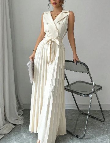 Salopeta SHEIN, ecru