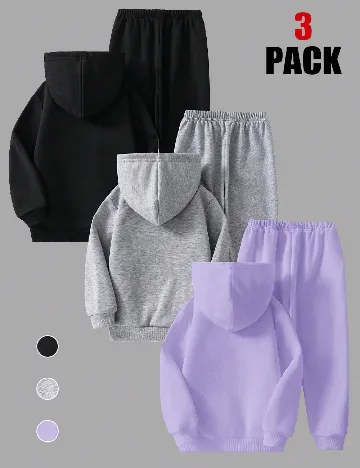 Set compleuri 3 bucati Shein Kids, mix culori