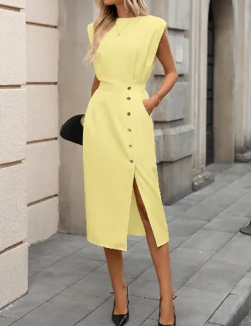 Rochie medie SHEIN, galben