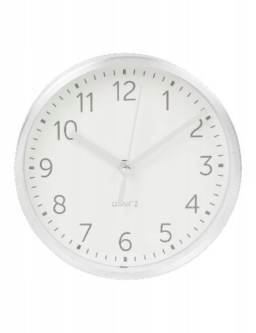 Ceas de perete ACTION, argintiu