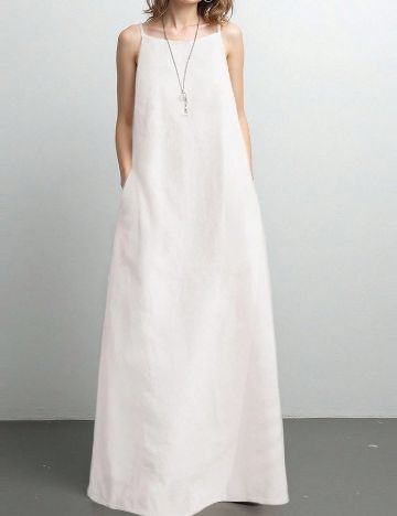 Rochie lunga SHEIN CURVE, alb