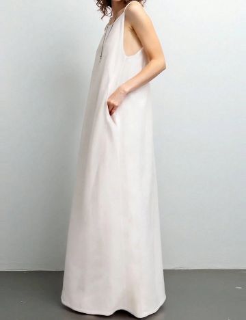 Rochie lunga SHEIN CURVE, alb