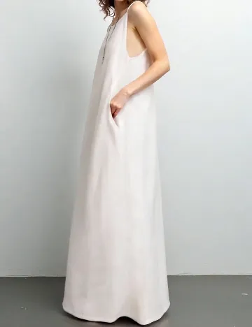 Rochie lunga SHEIN CURVE, alb