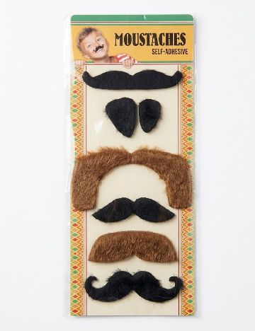 Mustati autocolante 6 bucati DLP Industry, negru/maro