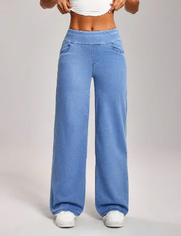 Pantaloni SHEIN, albastru