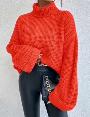 Pulover Oversize SHEIN, rosu