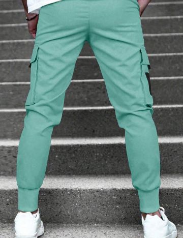 Pantaloni SHEIN, turcoaz