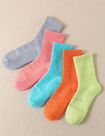 Set sosete 5 perechi SHEIN, mix culori