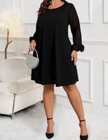 Rochie scurta SHEIN CURVE, negru