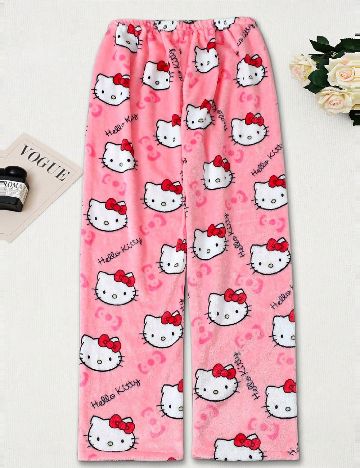 Pantaloni de pijama SHEIN, roz