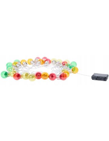 Instalatie decorativa LED, 30 globuri ACTION, mix culori