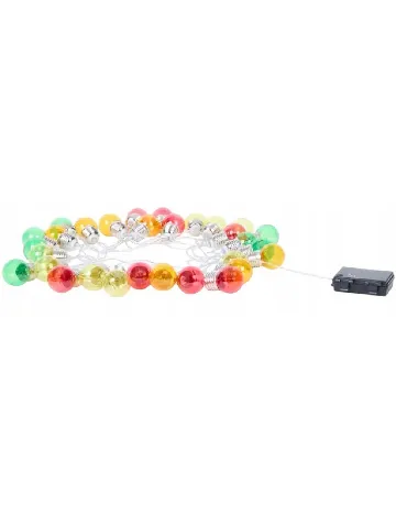 Instalatie decorativa LED, 30 globuri ACTION, mix culori