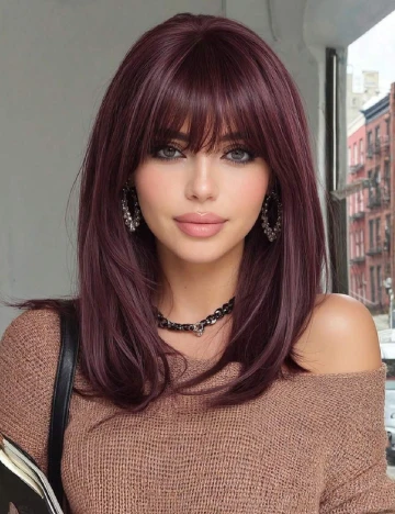 Peruca SHEIN, visiniu