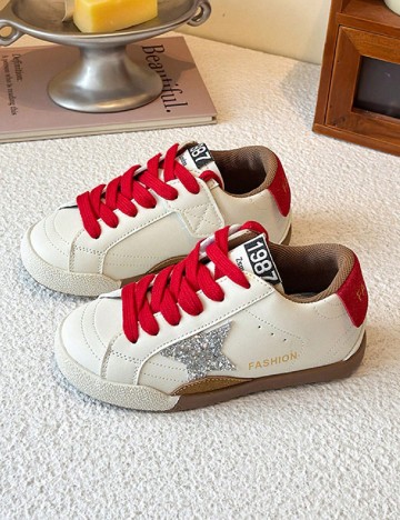 Adidasi Shein Kids, ecru