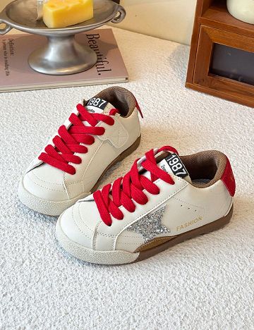 Adidasi Shein Kids, ecru