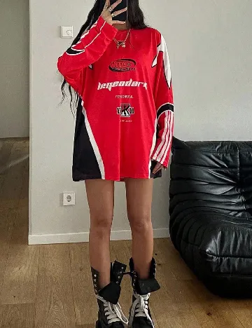 Bluza Oversize SHEIN, rosu