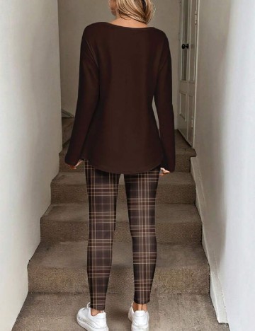 Compleu SHEIN CURVE, maro