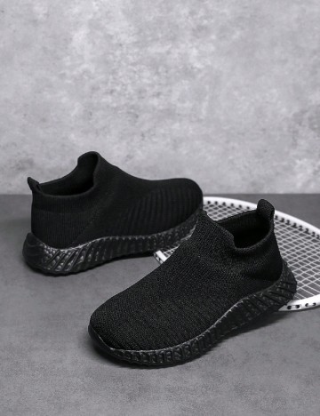 Adidasi Shein Kids, negru