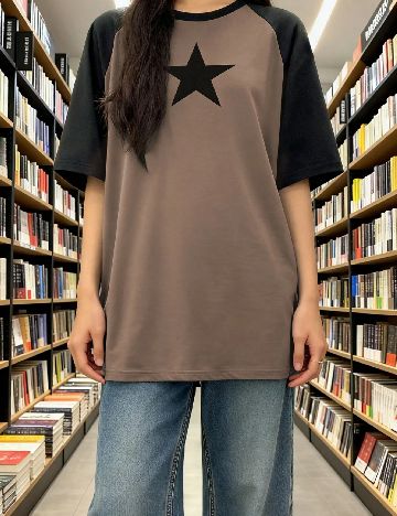 Tricou SHEIN CURVE, maro