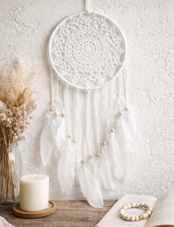 Accesoriu decorativ Absolu Chic, alb