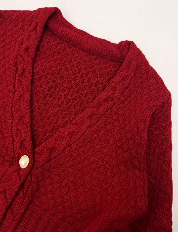 Cardigan SHEIN, rosu