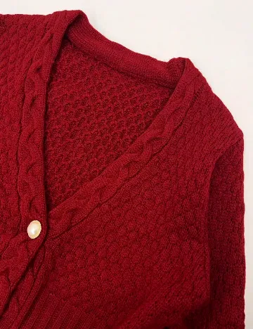 Cardigan SHEIN, rosu