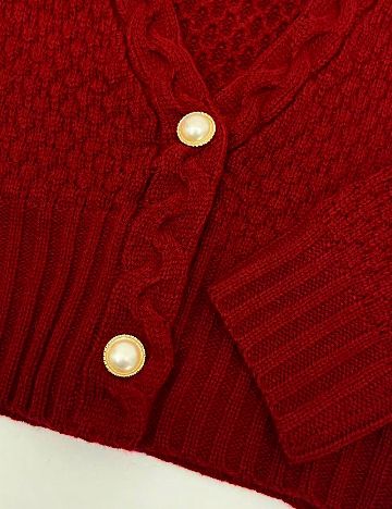 Cardigan SHEIN, rosu