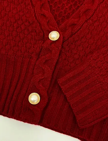 Cardigan SHEIN, rosu