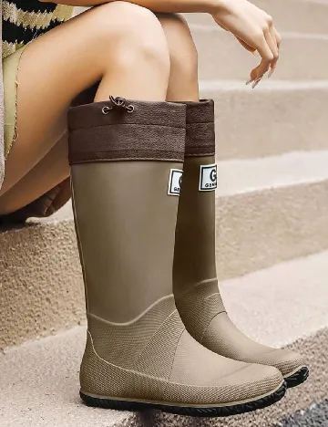 Cizme de ploaie SHEIN, verde