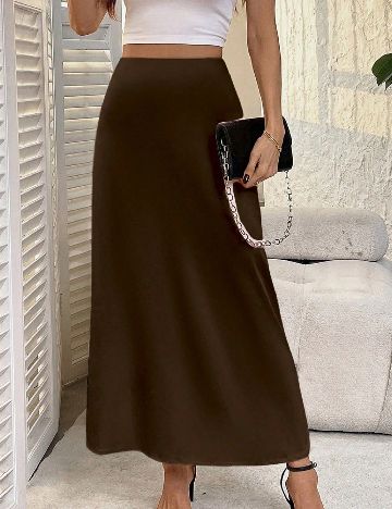 Fusta SHEIN, maro
