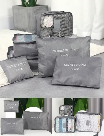 Set organizatoare pentru valiza 6 bucati SHEIN, gri