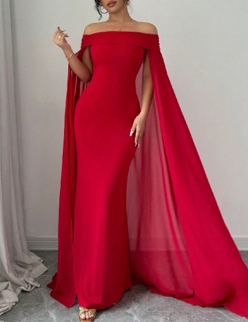 Rochie lunga SHEIN, rosu