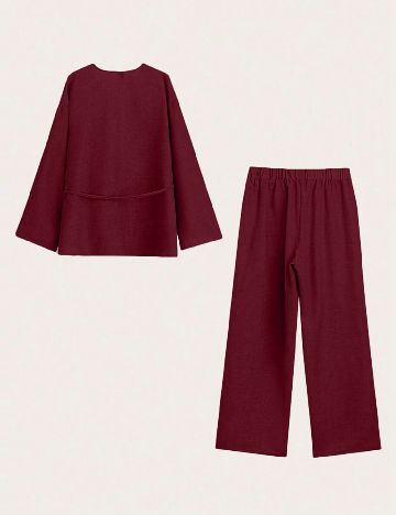 Compleu SHEIN CURVE, visiniu