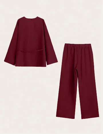 Compleu SHEIN CURVE, visiniu