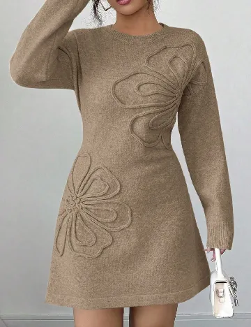 Rochie scurta SHEIN, maro