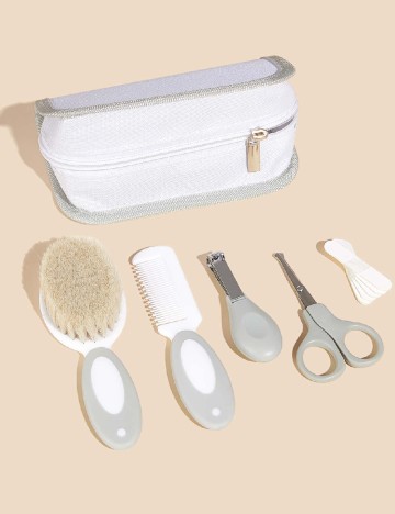 Set de îngrijire pentru bebeluși Shein Kids, alb/gri