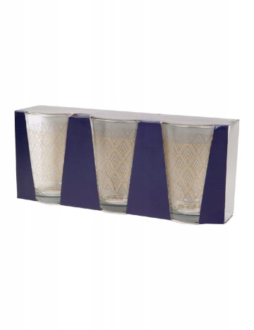 Set pahare 3 bucati Trend Glass, transparent