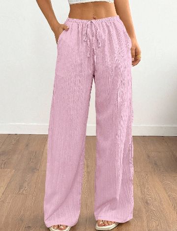 Pantaloni SHEIN, roz