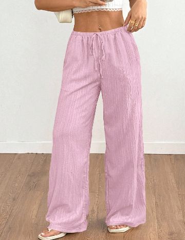 Pantaloni SHEIN, roz