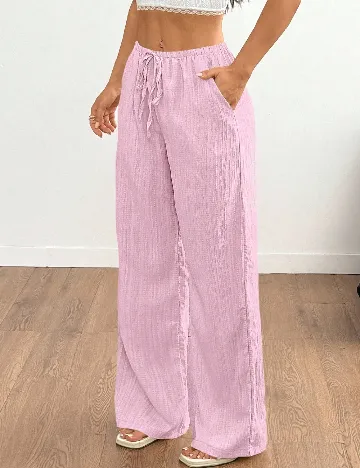 Pantaloni SHEIN, roz