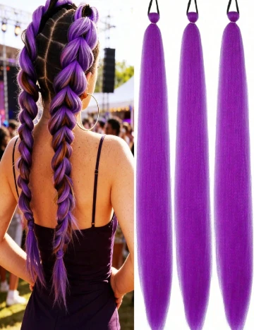 Extensie de par 3 bucati SHEIN, mov