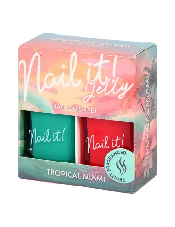 Set lac de unghii 2 bucati ACTION, mix culori