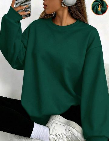 Bluza Oversize SHEIN, verde