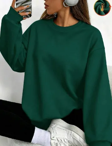 Bluza Oversize SHEIN, verde