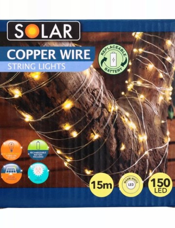 Instalatie cu incarcare solara Zd Trading, alb cald