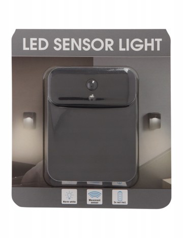 Lampa LED cu senzor de miscare, Zd Trading, negru/alb