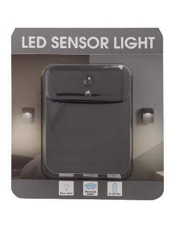 Lampa LED cu senzor de miscare, Zd Trading, negru/alb