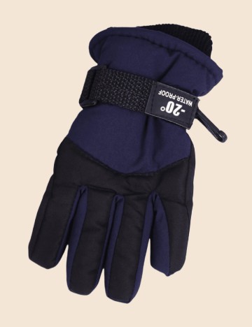 Manusi Shein Kids, negru/albastru