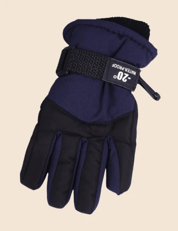 Manusi Shein Kids, negru/albastru